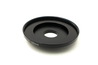 SYSTEM-S Objektiv Hülle 52 mm kompatibel mit Effekt Linse mit Gewinde für iPhone 15 Pro Max in Schwarz Grau