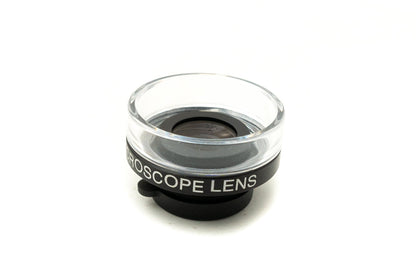 SYSTEM-S Super Macro Lens 30x 37 mm Microscope Filter with Case for iPhone 15 Pro
