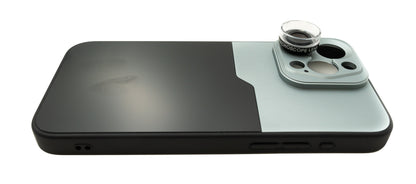 SYSTEM-S Super Makro Linse 30x 37 mm Mikroskop Filter mit Hülle für iPhone 15 Pro Max