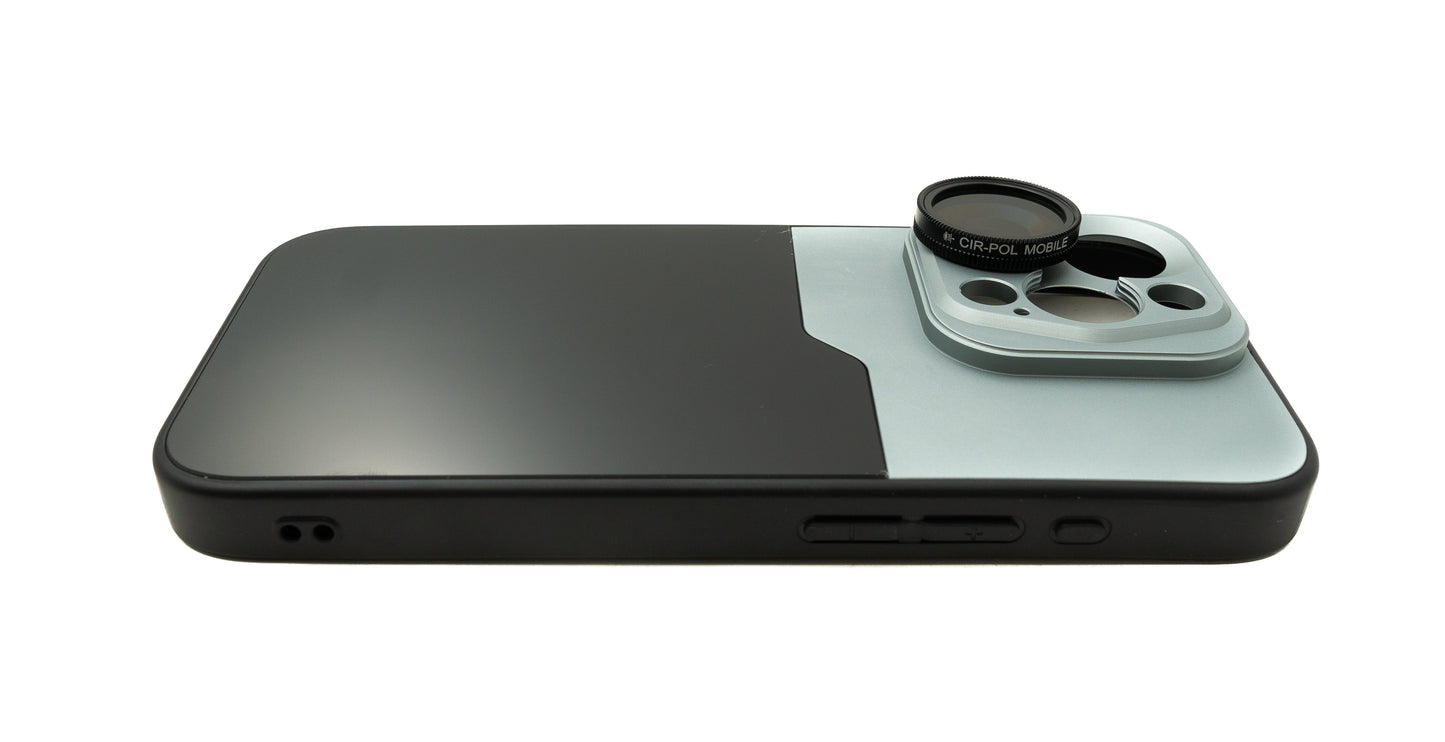 SYSTEM-S CPL Filter 37 mm Circular Polarizer Lens with Case for iPhone 15 Pro