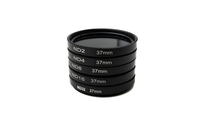 SYSTEM-S ND Filter Set 37 mm Neutraldichte mit Gewinde Hülle und Tasche für iPhone 15 Plus