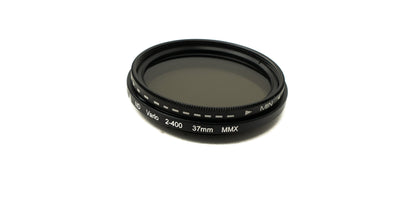 SYSTEM-S ND Vario Filter 37 mm 2 bis 400 Neutraldichte mit Gewinde Hülle für iPhone 15 Plus