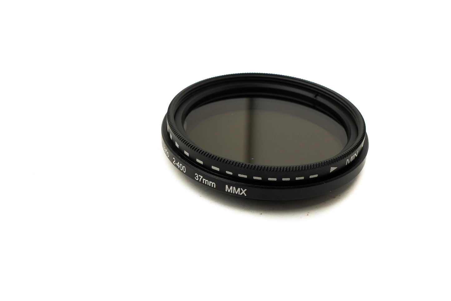 SYSTEM-S ND Vario Filter 37 mm 2 bis 400 Neutraldichte mit Gewinde Hülle für iPhone 15 Pro