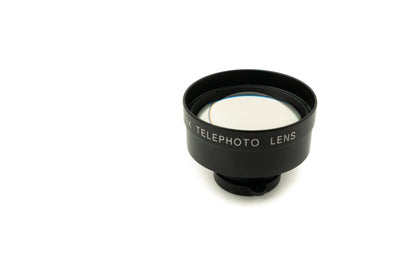 SYSTEM-S Zoom Linse 3x Tele Objektiv 37 mm Filter mit Hülle für iPhone 15 Pro in Schwarz Grau