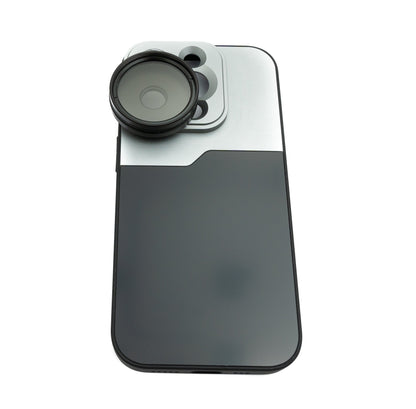 SYSTEM-S CPL Filter 37 mm Circular Polarizer Linse mit Gewinde Hülle für iPhone 14 Pro