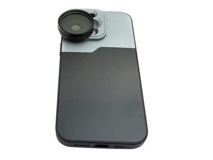 SYSTEM-S CPL Filter 37 mm Circular Polarizer Linse mit Gewinde Hülle für iPhone 14 Pro Max