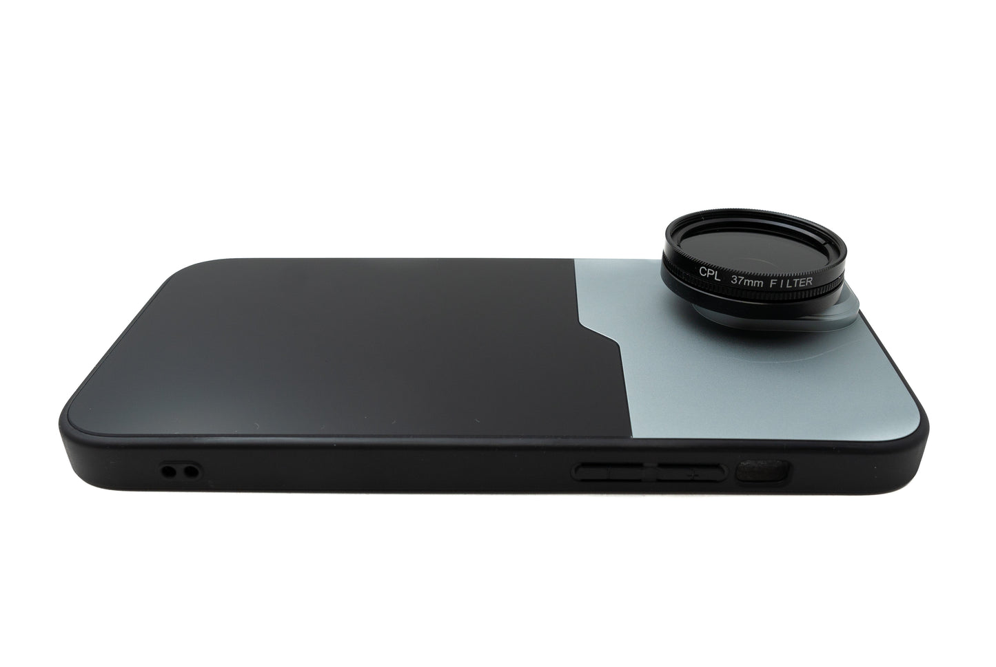 SYSTEM-S CPL Filter 37 mm Circular Polarizer Linse mit Gewinde Hülle für iPhone 15 Plus