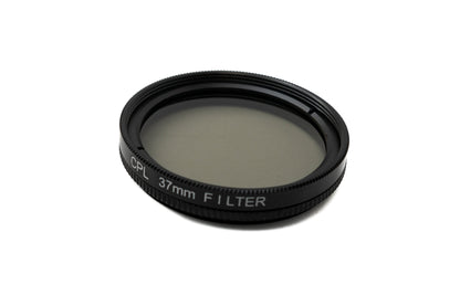 SYSTEM-S CPL Filter 37 mm Circular Polarizer Linse mit Gewinde Hülle für iPhone 15 Pro
