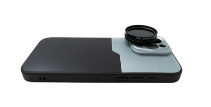 SYSTEM-S CPL Filter 37 mm Circular Polarizer Linse mit Gewinde Hülle für iPhone 15 Pro Max