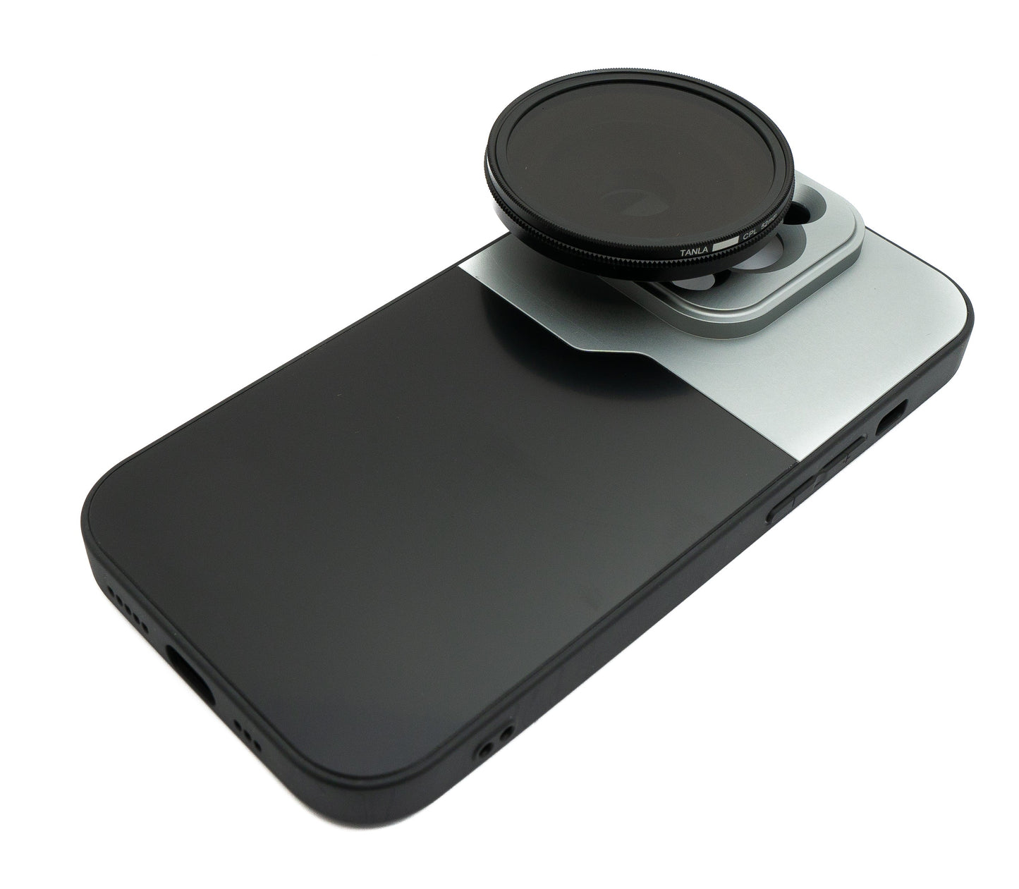 SYSTEM-S CPL Filter 52 mm Circular Polarizer Linse mit Gewinde Hülle für iPhone 14 Pro