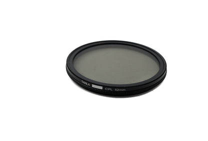 SYSTEM-S CPL Filter 52 mm Circular Polarizer Linse mit Gewinde Hülle für iPhone 15 Plus