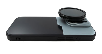 SYSTEM-S CPL Filter 52 mm Circular Polarizer Linse mit Gewinde Hülle für iPhone 15 Pro