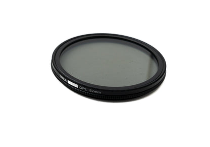 SYSTEM-S CPL Filter 52 mm Circular Polarizer Linse mit Gewinde Hülle für iPhone 15 Pro