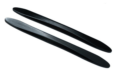 SYSTEM-S 2x Auto Tür Schutz Streifen Anti Kollision Universal aus PVC in Schwarz