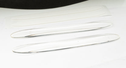 SYSTEM-S 2x Auto Tür Schutz Streifen Anti Kollision Universal aus PVC in Transparent