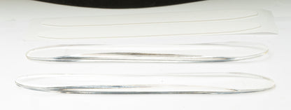 SYSTEM-S 2x Auto Tür Schutz Streifen Anti Kollision Universal aus PVC in Transparent