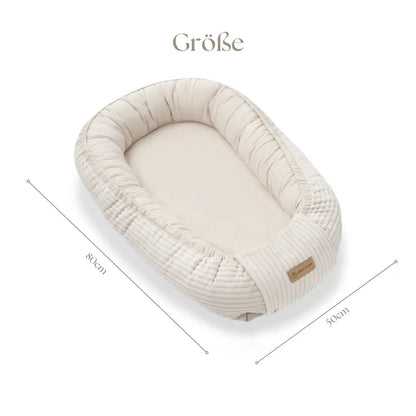 Babynest Cord creme – weich & mitwachsend