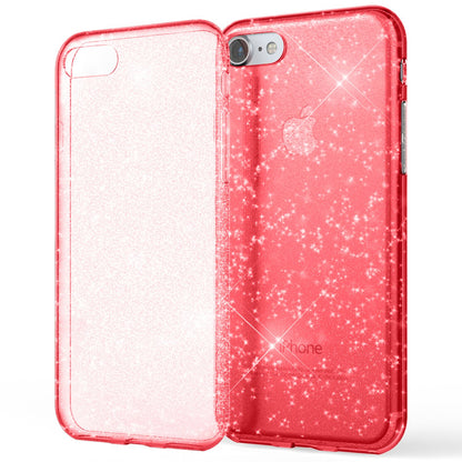 NALIA Handy Hülle für iPhone SE 2020 / 8 / 7, Glitzer Case Cover Schutz Tasche
