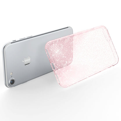 NALIA Handy Hülle für iPhone SE 2020 / 8 / 7, Glitzer Case Cover Schutz Tasche