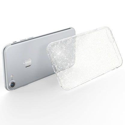 NALIA Handy Hülle für iPhone SE 2020 / 8 / 7, Glitzer Case Cover Schutz Tasche