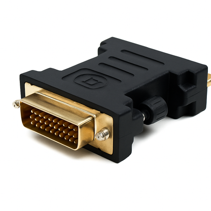 System-S DVI-I (24+5) auf DVI-D (24+1) Adapter – Vergoldete Kontakte, stabile Schraubverbindung, digitale Signalübertragung, Plug & Play – Modell 65524142