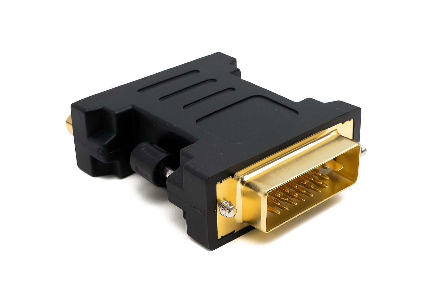 System-S DVI-I (24+5) auf DVI-D (24+1) Adapter – Vergoldete Kontakte, stabile Schraubverbindung, digitale Signalübertragung, Plug & Play – Modell 65524142