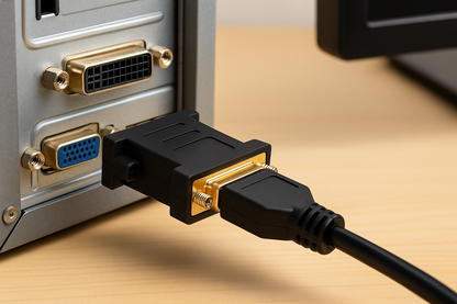 System-S DVI-I (24+5) auf DVI-D (24+1) Adapter – Vergoldete Kontakte, stabile Schraubverbindung, digitale Signalübertragung, Plug & Play – Modell 65524142