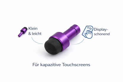 SYSTEM-S Mini Stylus Touch Pen für Touchscreen-Geräte Lila