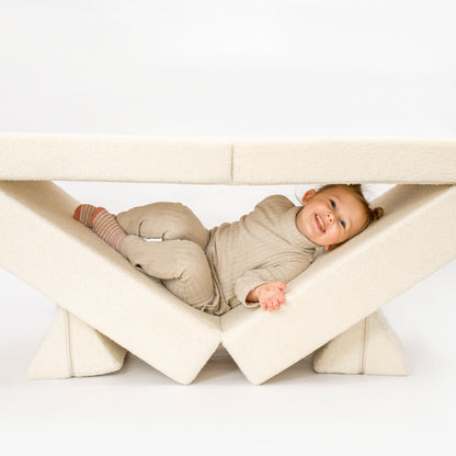 Play sofa teddy fabric Boucle – creative play fun &amp; coziness