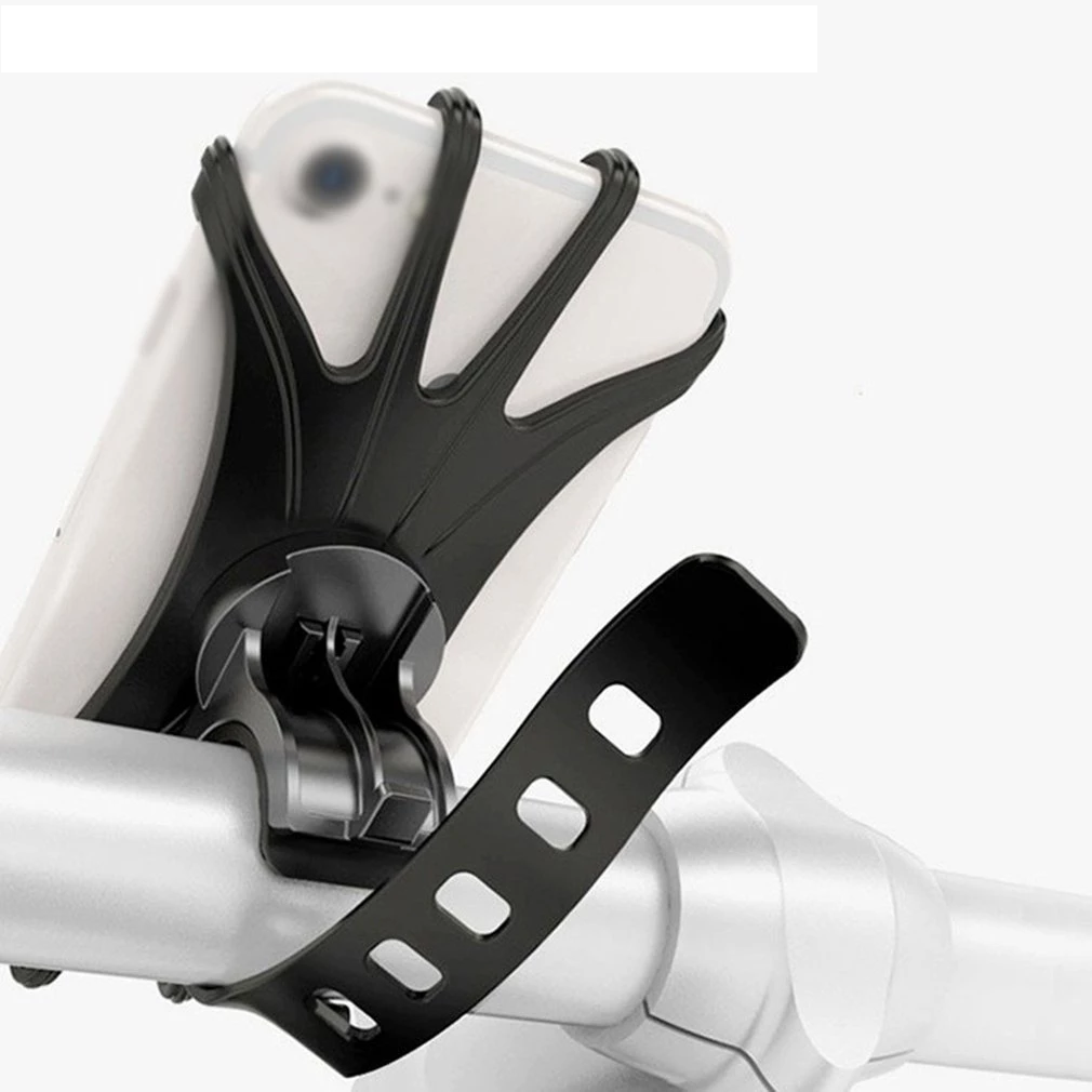 Mobile Phone Holder for Bicycle Silicon 360° Rotation Detachable or Undetachable