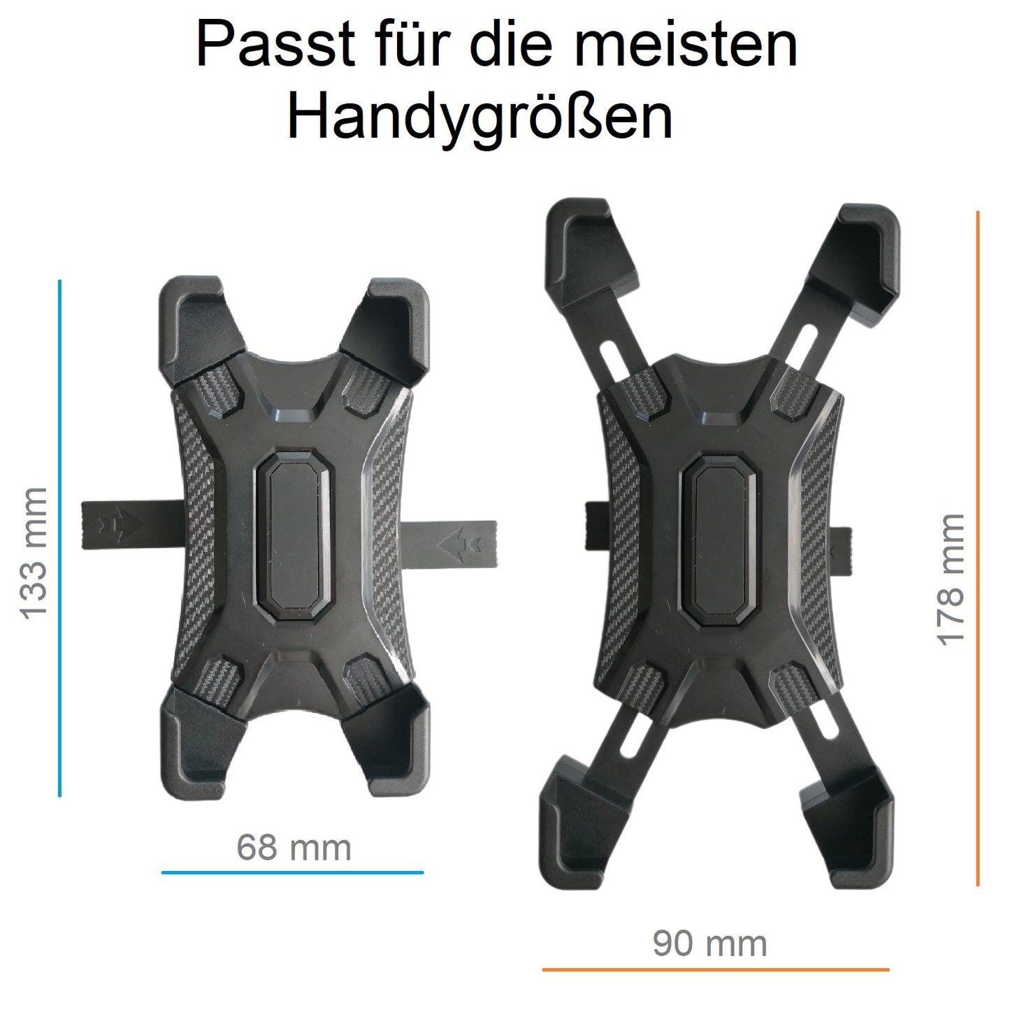 Mobile Phone Holder for Bicycle and Motorrad 360° Rotation