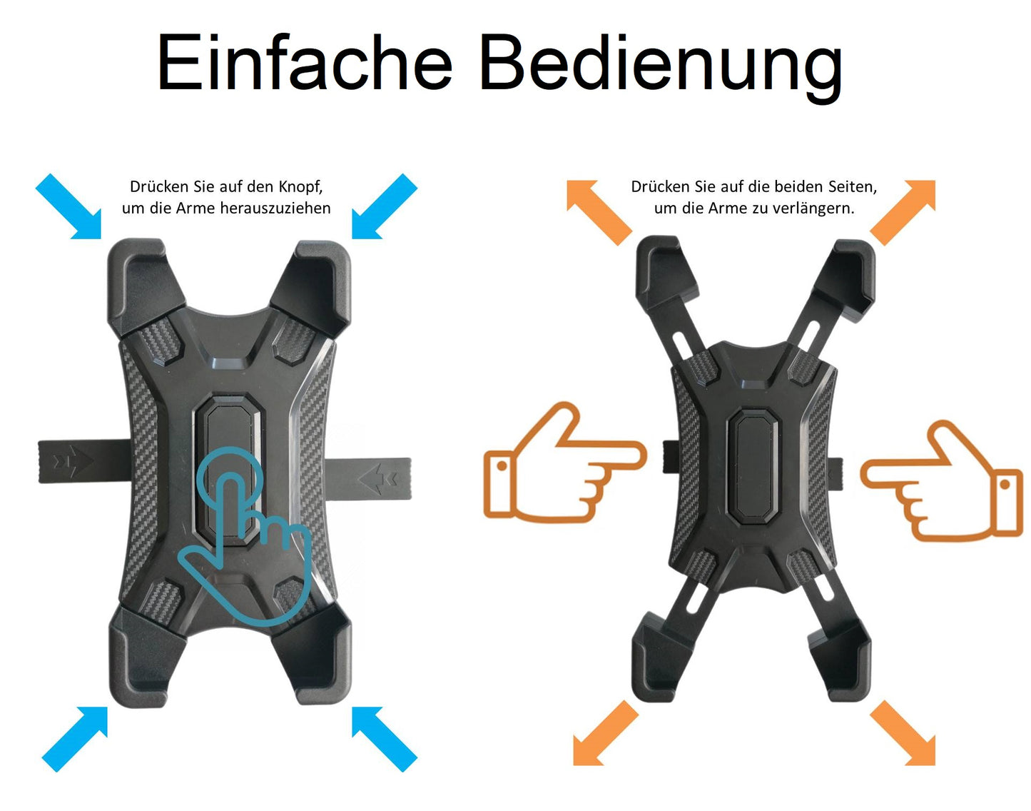 Mobile Phone Holder for Bicycle and Motorrad 360° Rotation