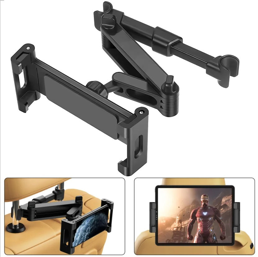 Car holder headrest car mount extendable