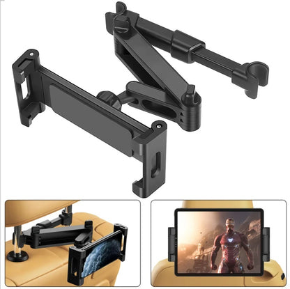 Car holder headrest car mount extendable