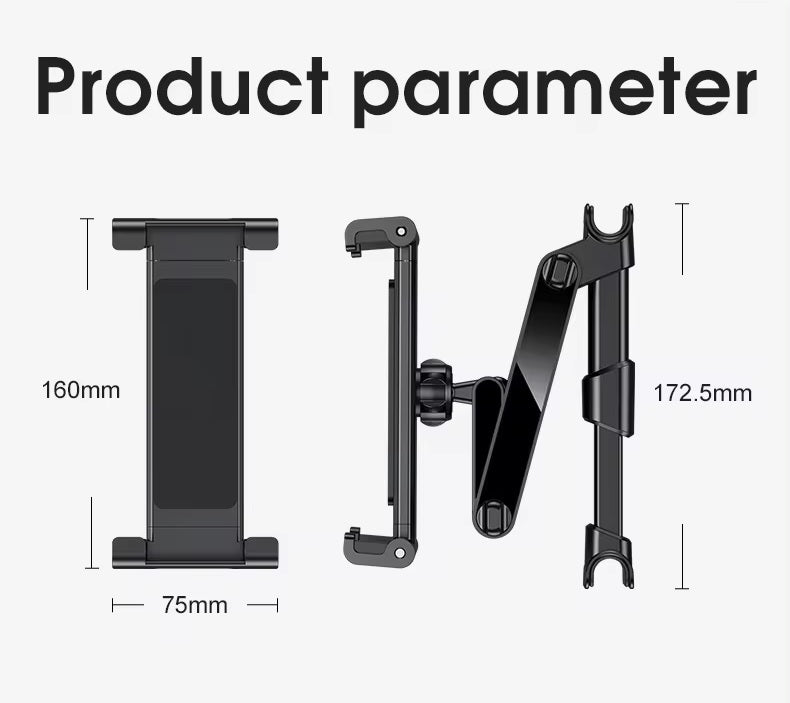 Car holder headrest car mount extendable
