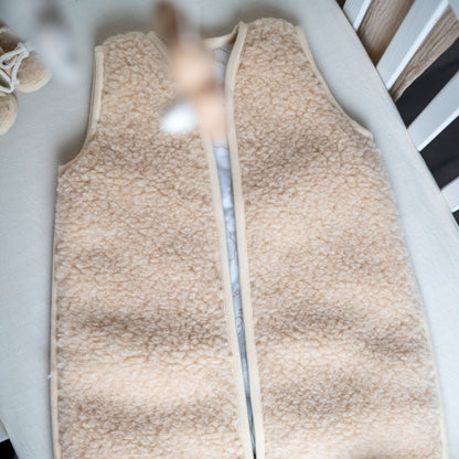 Babyschlafsack Merinowolle Wollwalk - natürlich warm & kuschelig