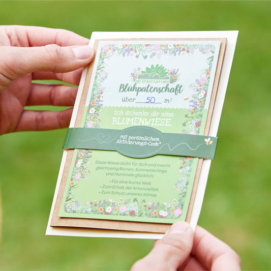 Flower sponsorship for 50 m² flower meadow