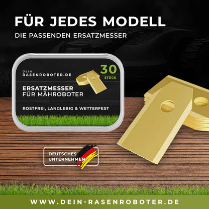 30 rostfreie Titan Ersatz-Messer-Klingen für Goat Bot Unicut H1