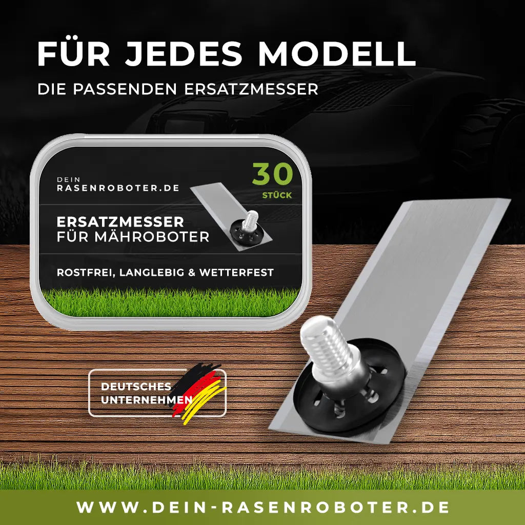 30 rostfreie Edelstahl Ersatz-Messer-Klingen für ECHO Robotics TM-1050