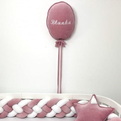 Deko Stoffballon Velours | Personalisierbar
