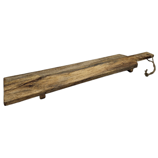 Holzbrett Mangoholz Brett Tablett Dekobrett Holz Mango Serviertablett Länge 67cm