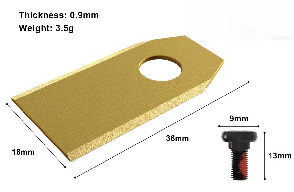 30x Titan Messer für Sunseeker V3 & V3 Plus RTK | Gold Edition