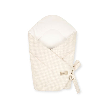Babyhörnchen Baumwolle kariert – Puckdecke & Einschlagdecke