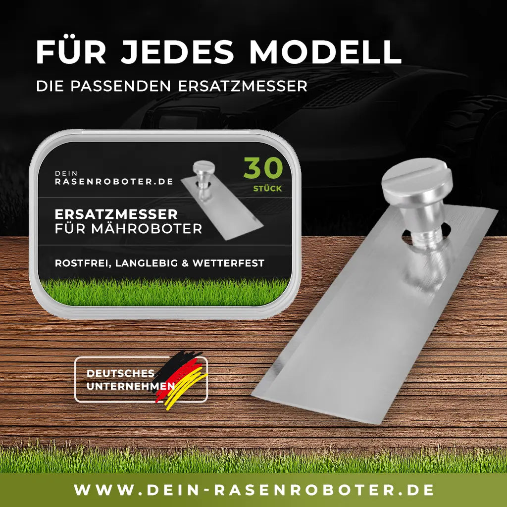 30 rostfreie Edelstahl Ersatz-Messer-Klingen für ECHO Robotics TM-2000