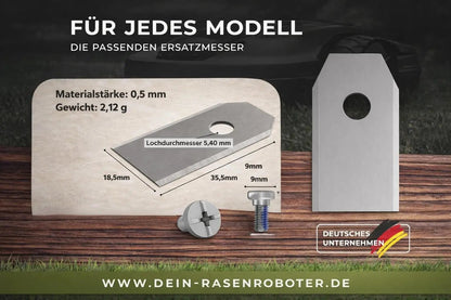 Edelstahl Ersatzklingen Segway Navimow H220E + H230E – 30 Stück
