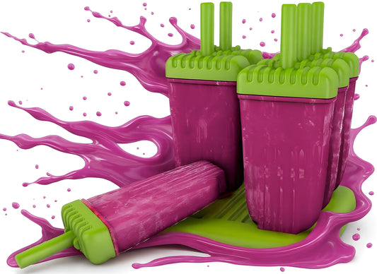 Eisformen am Stiel aus Kunststoff Eislutscher Grün - 6 Stück