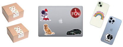 Custom Sticker drucken lassen – Individuelle Aufkleber nach Wunschform
