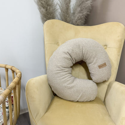 Nursing pillow replacement cover made of teddy fabric Boucle