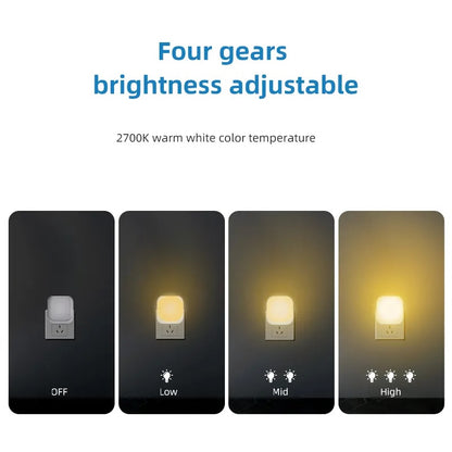 2 Pieces LED Night Light Plug-In with Twilight Sensor