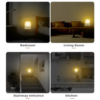 2 Pieces LED Night Light Plug-In with Twilight Sensor